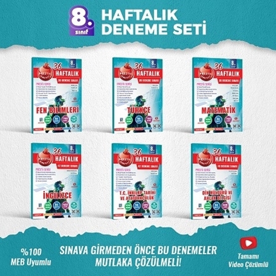 resm 8. SINIF HAFTALIK DENEME SETİ