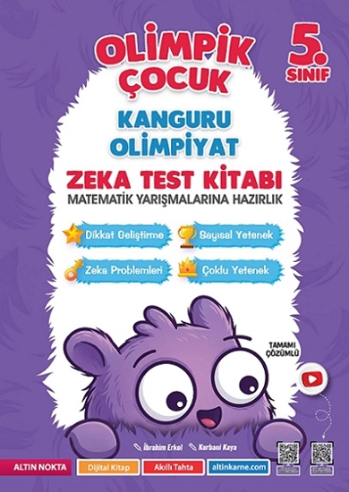 5. Sınıf Olimpik Çocuk Kanguru - Olimpiyat Zeka Kitabı Tamamı Çözümlü